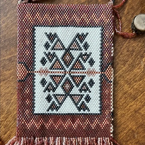 Vintage Beaded Fringe Tiny Purse - Picture 5 of 8